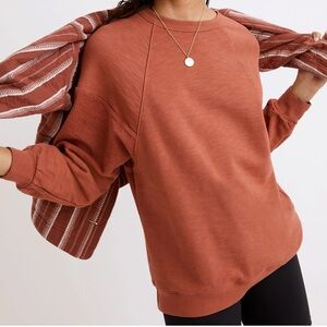 Madewell MWL Oversized Raglan Sweatshirt • NWT